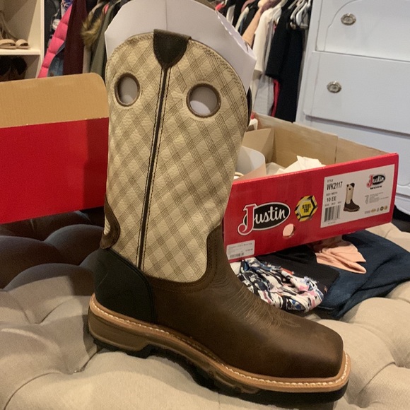 Justin Steel toe work boots - Picture 5 of 8